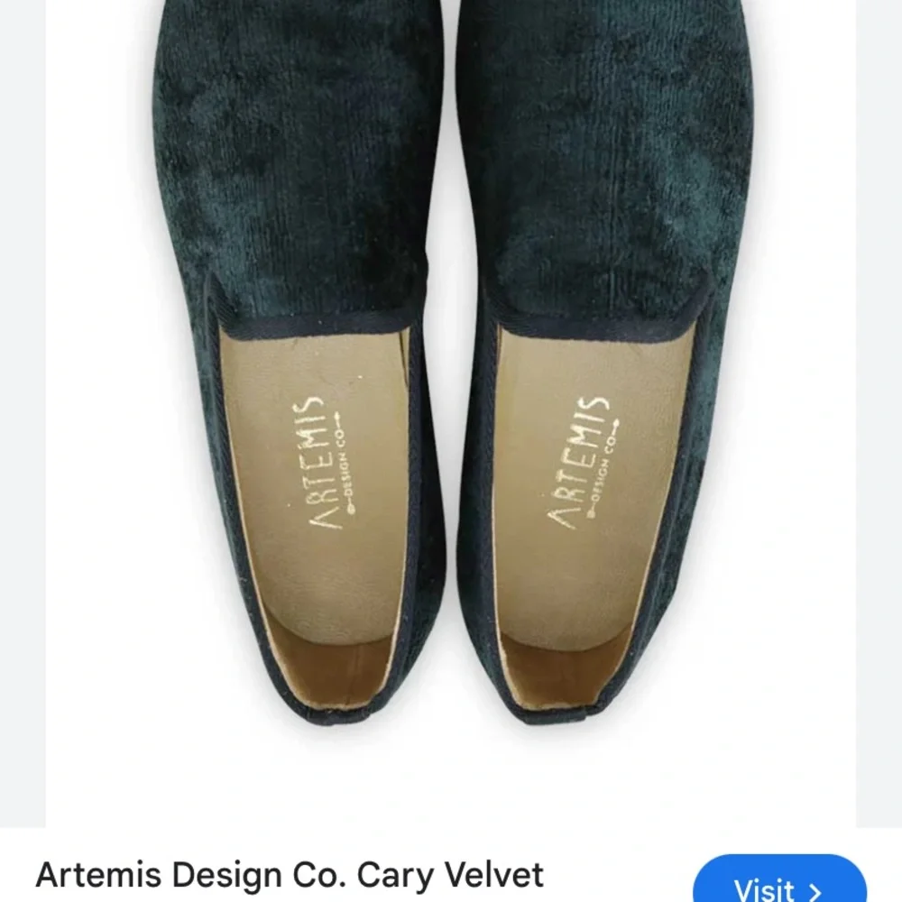 Artemis men’s tuxedo black tie smoking shoes silk velvet leather sole Sz 40